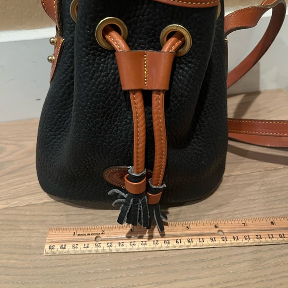 Dooney & Bourke Black and Brown Crossbody Bag with Leather Accents - Picture 9 of 13